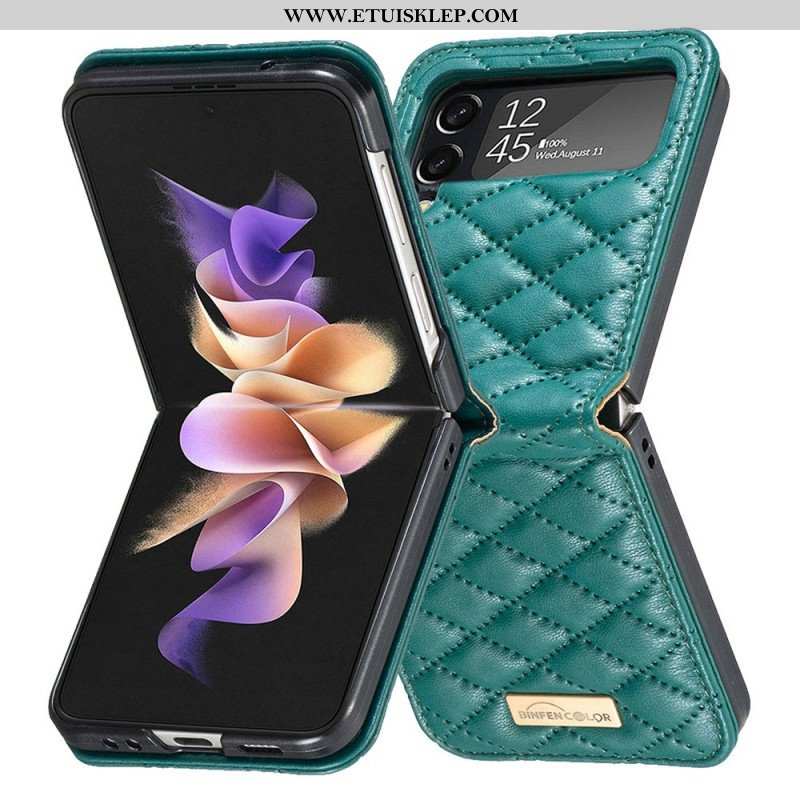 Etui do Samsung Galaxy Z Flip 4 Etui Folio Kolor Pikowany Binfen
